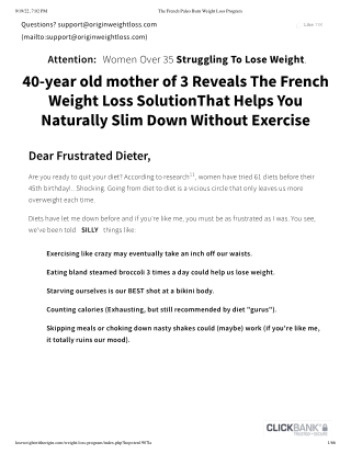 The French Paleo Burn Weight Loss Program