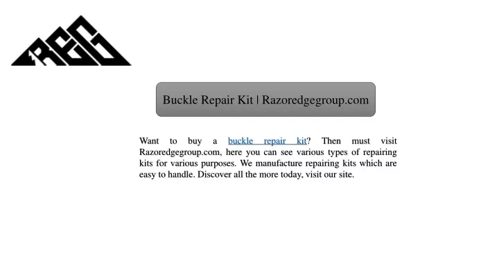 buckle repair kit razoredgegroup com