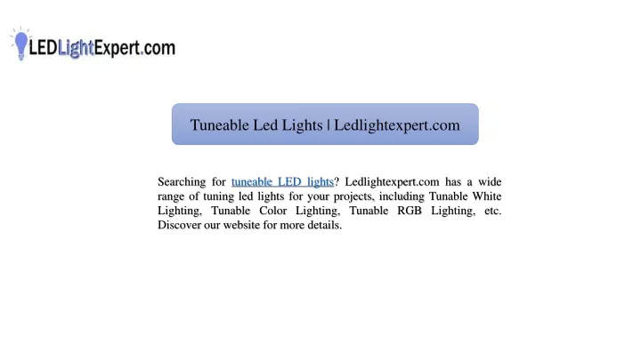 tuneable led lights ledlightexpert com