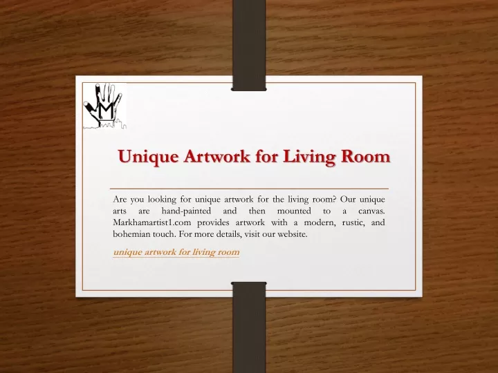 unique artwork for living room