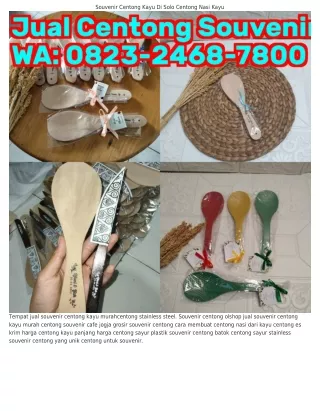 O823.24Ꮾ8.78OO (WA) Centong Kayu Lukis Centong Sayur Kecil