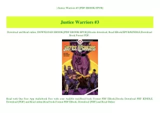 ^READ) Justice Warriors #3 [PDF EBOOK EPUB]