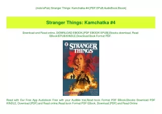 {mobiePub} Stranger Things Kamchatka #4 [PDF EPuB AudioBook Ebook]