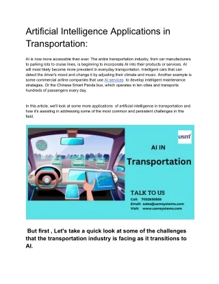 artificial intelligence applications