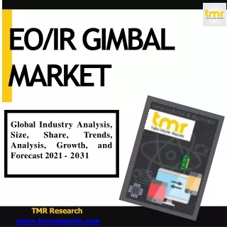 EO/IR Gimbal | Accurate Trend Analysis