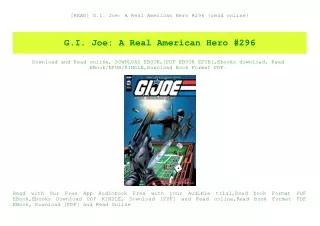 [READ] G.I. Joe A Real American Hero #296 {read online}