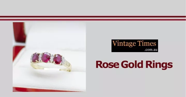 rose gold rings