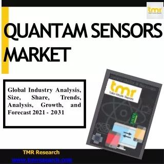 Quantam Sensors | Current and Future Trends