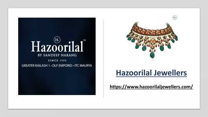 hazoorilal jewellers