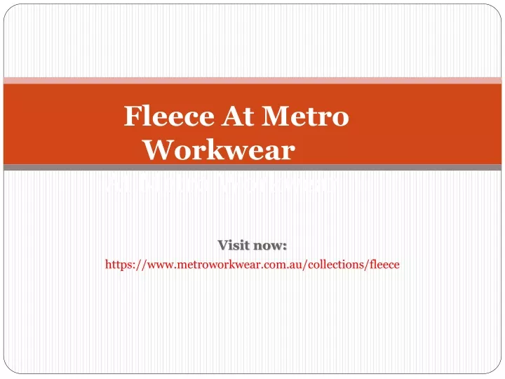 fleece at metro workwear at metro workwear