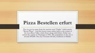 pizza bestellen erfurt