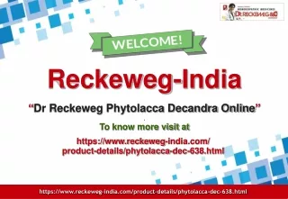 Buy Dr Reckeweg Phytolacca Decandra Online