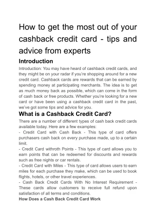 Cashback credit cards_ what are they and how do they work_