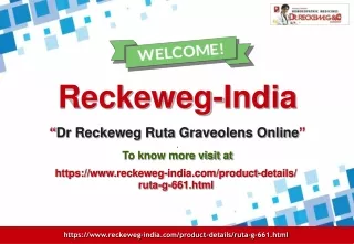 Buy Dr Reckeweg Ruta Graveolens Online