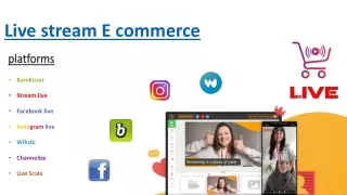live stream e commerce