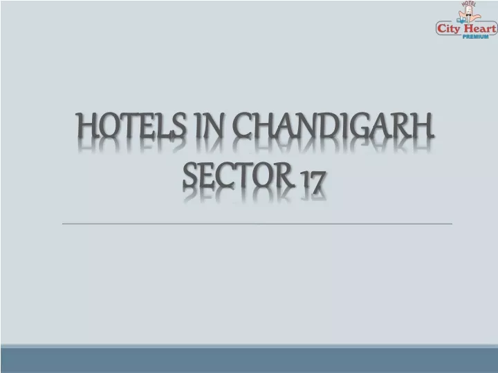hotels in chandigarh sector 17