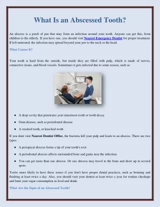 what is an abscessed tooth