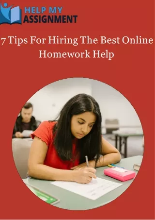 7 tips for hiring the best online homework help