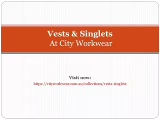 Vests & Singlets At City Workwear