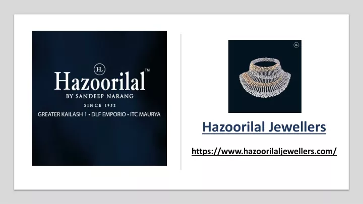 hazoorilal jewellers