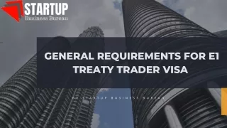 Get To Know About E1 Treaty Trader Visa