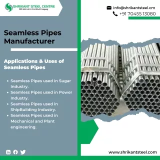 Stainless Steel Pipes I Seamless pipes I Stainless steel Pipes Manufacturer
