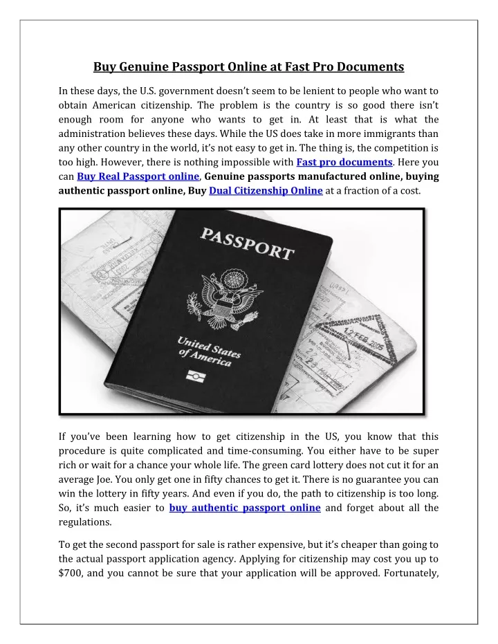 buy genuine passport online at fast pro documents