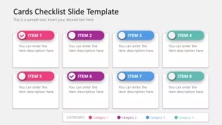 cards checklist slide template