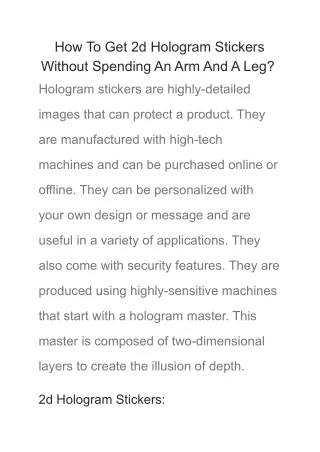 how to get 2d hologram stickers without spending