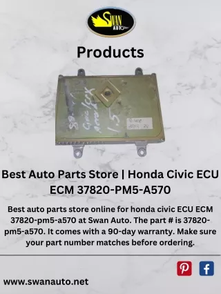 Best Auto Parts Store | Honda Civic ECU ECM 37820-PM5-A570