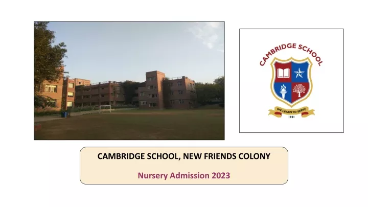 cambridge school new friends colony nursery