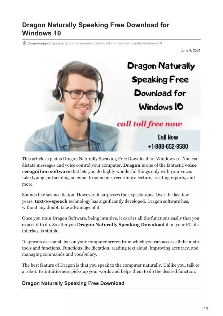 dragon naturally speaking free download