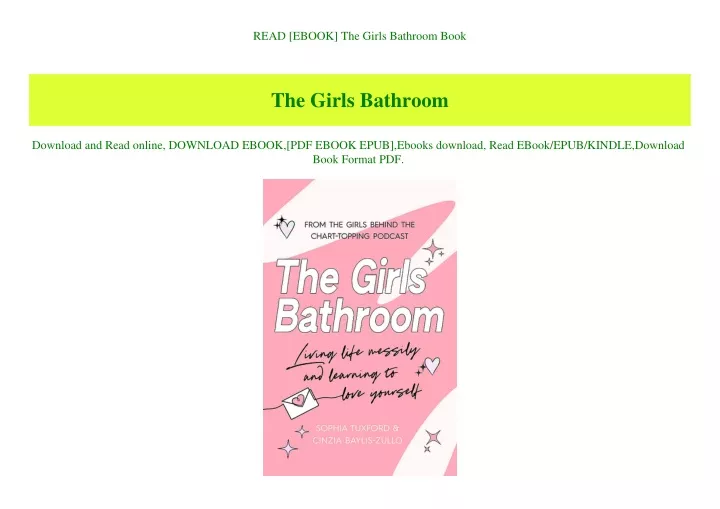 read ebook the girls bathroom book