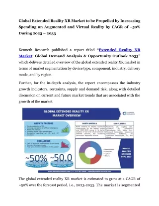 global extended reality xr market to be propelled