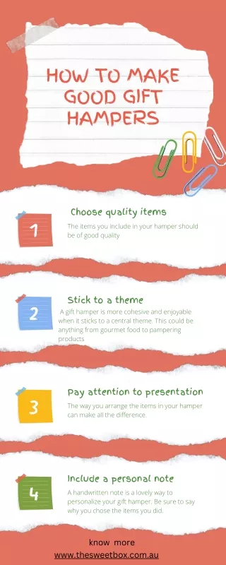 how to make good gift hampers