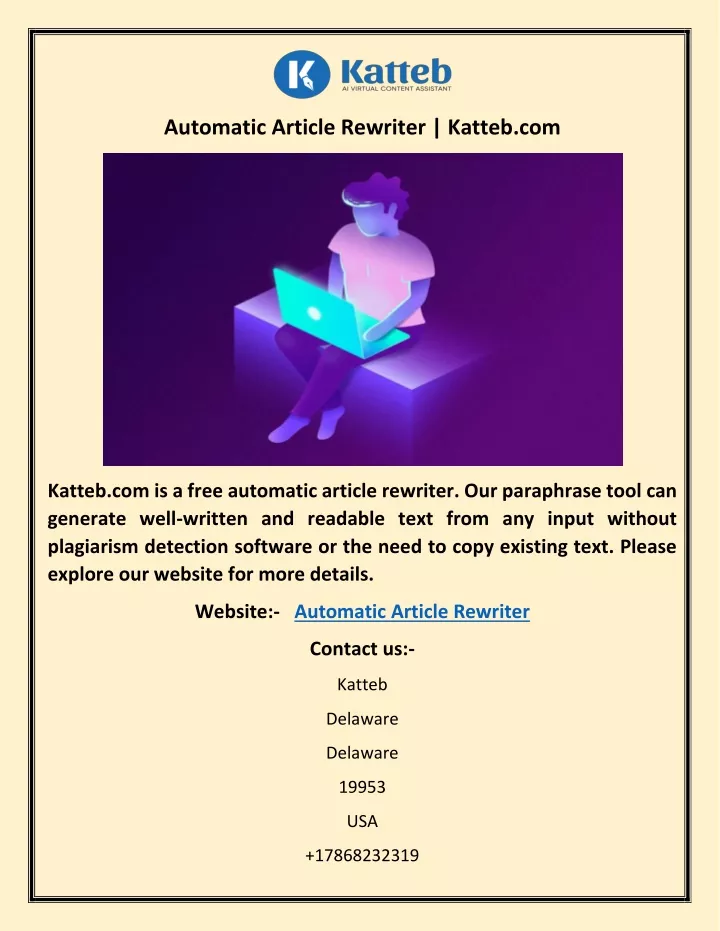 automatic article rewriter katteb com
