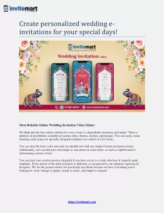 wedding invitation videos