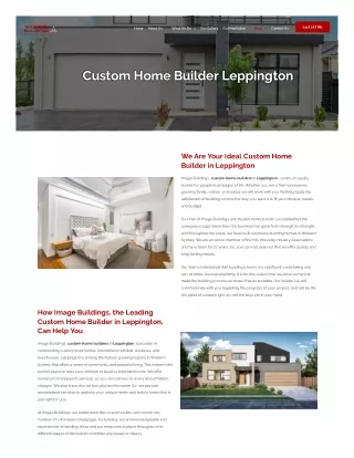Custom Home Builder Leppington