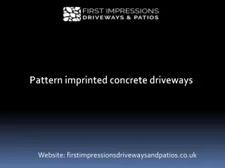pattern imprinted concrete driveways