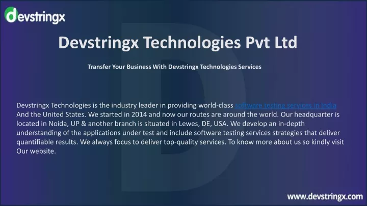 devstringx technologies pvt ltd