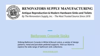 Bathroom Console Sinks