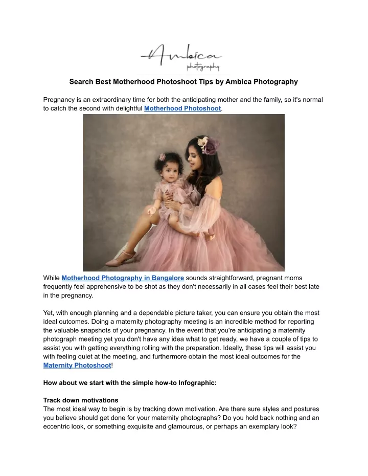 search best motherhood photoshoot tips by ambica