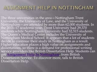 assignment help in nottingham