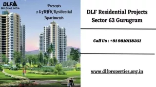 DLF Residential Projects Sector 63 Gurugram