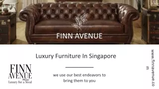 Luxury Furniture In Singapore