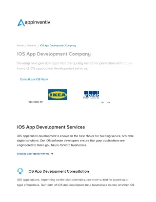 iPhone app development company | Appinventiv