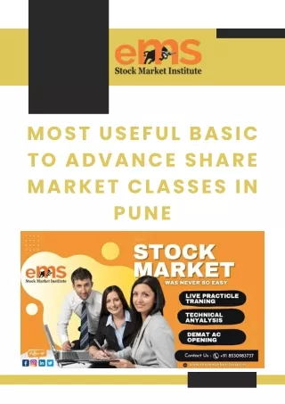 Most Useful Basic to Advance Share Market Classes in Pune