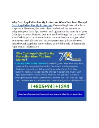 Why Cash App Failed For My Protection When You Send Money