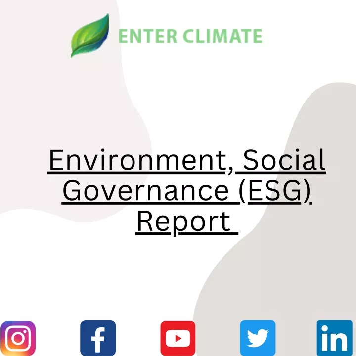 environment social governance esg report