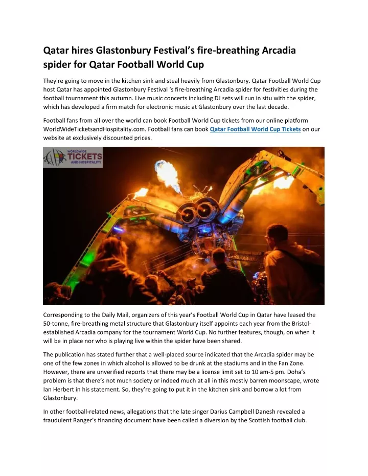 qatar hires glastonbury festival s fire breathing